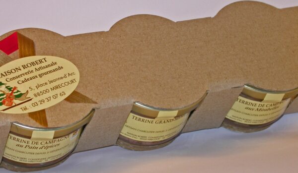 Lot de 3 terrines de - 100g