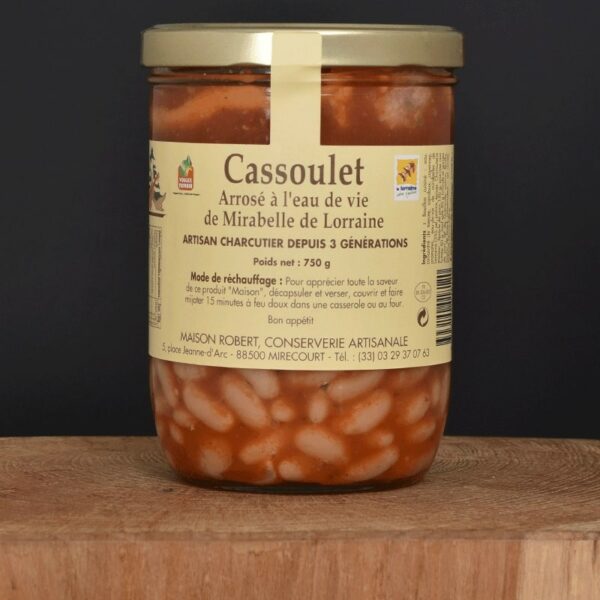 Cassoulet Arrosé à l'eau de vie de Mirabelle de Lorraine - 750g