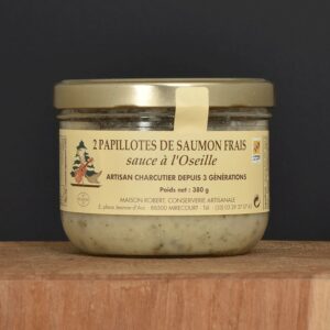 2 Papillotes de saumon frais sauce à l'Oseille - 380g