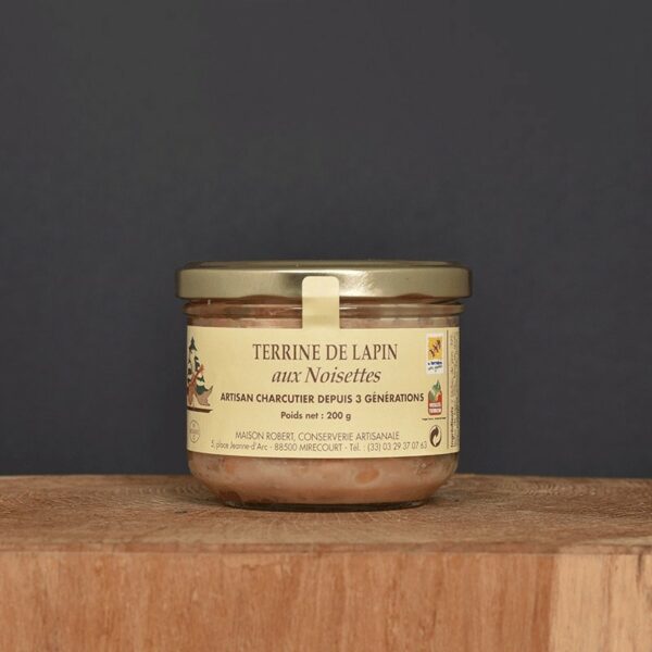 Terrine de lapin aux Noisettes - 200g