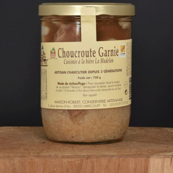 Choucroute Garnie cuisinée à la bière La Madelon - 750g