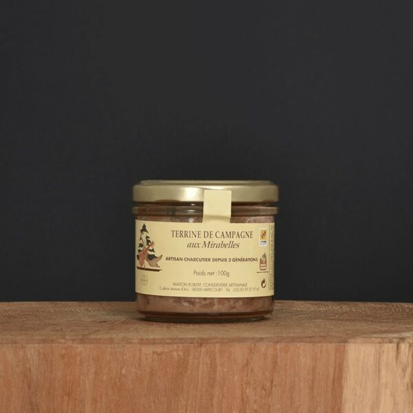 Terrine de campagne aux mirabelles - 100g