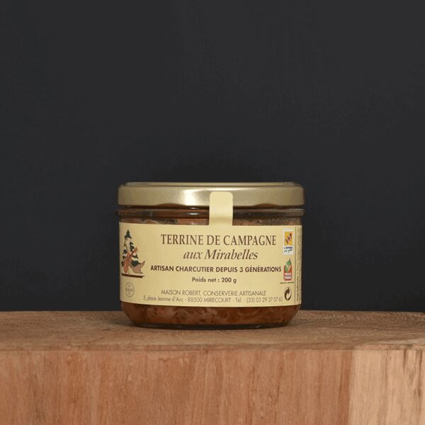Terrine de campagne aux mirabelles - 200g