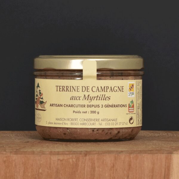 Terrine de campagne aux Myrtilles - 200g
