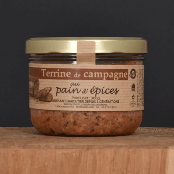 Terrine de campagne au pain d'épices - 300g