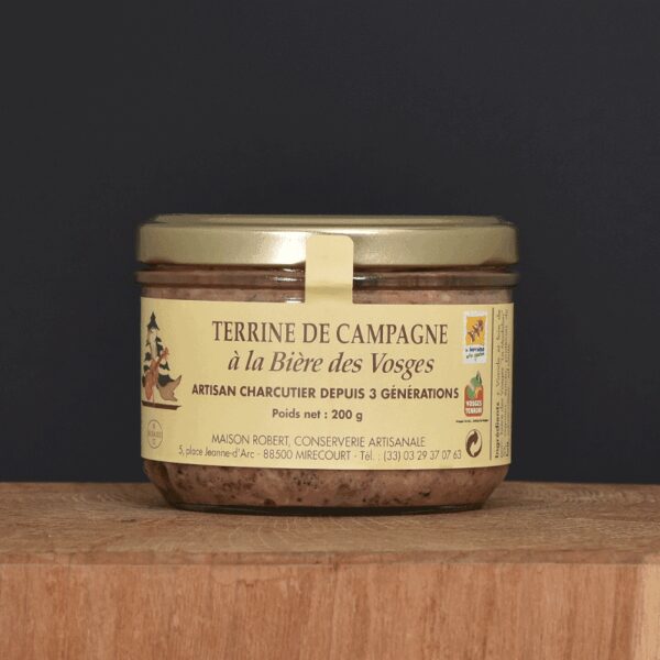 Terrine de campagne à la bière des Vosges - 200g