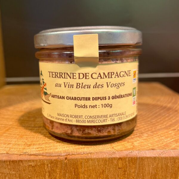Terrine de campagne au Vin Bleu des Vosges